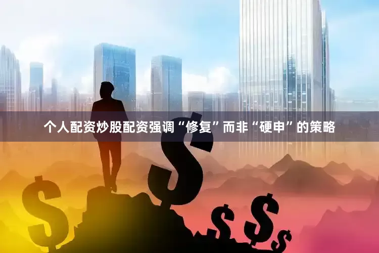 个人配资炒股配资强调“修复”而非“硬申”的策略
